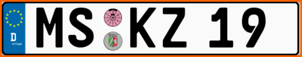 Spezialisiert Fotostrecke Verbotene Kfz Kennzeichen Münster