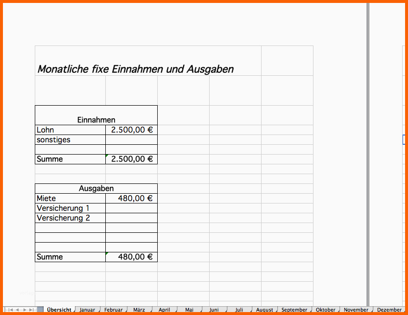 Spezialisiert Haushaltsbuch Als Excel Vorlage Kostenlos