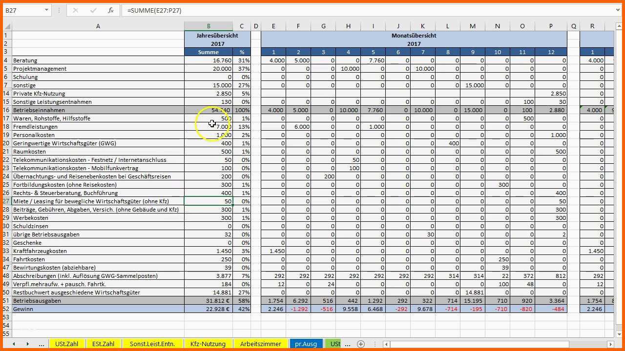Spezialisiert Kontenblatt In Excel Vorlage EÜr Erstellen