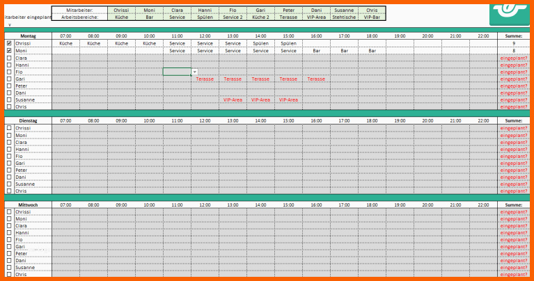 Spezialisiert Kostenlose Gastronomie Vorlagen Als Download Excel Word