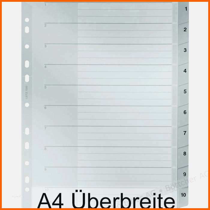 Spezialisiert Leitz Register 1 10 Vorlage Papacfo