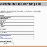 Spezialisiert Nebenkostenabrechnung Mit Excel Vorlage Zum Download