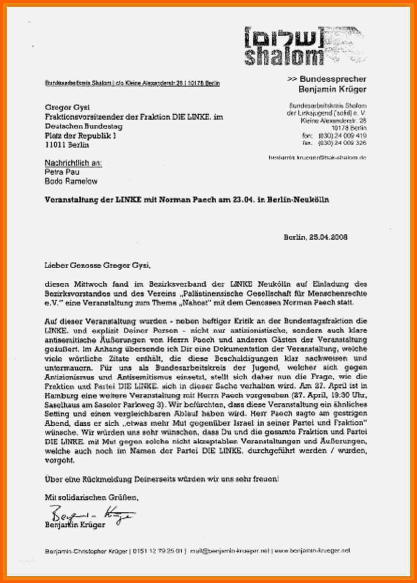 Spezialisiert Persönlicher Brief Vorlage Großartig 10 Fizieller Brief
