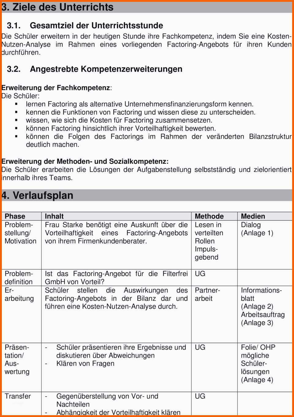 Spezialisiert Schön Verlaufsplan Unterricht Vorlage
