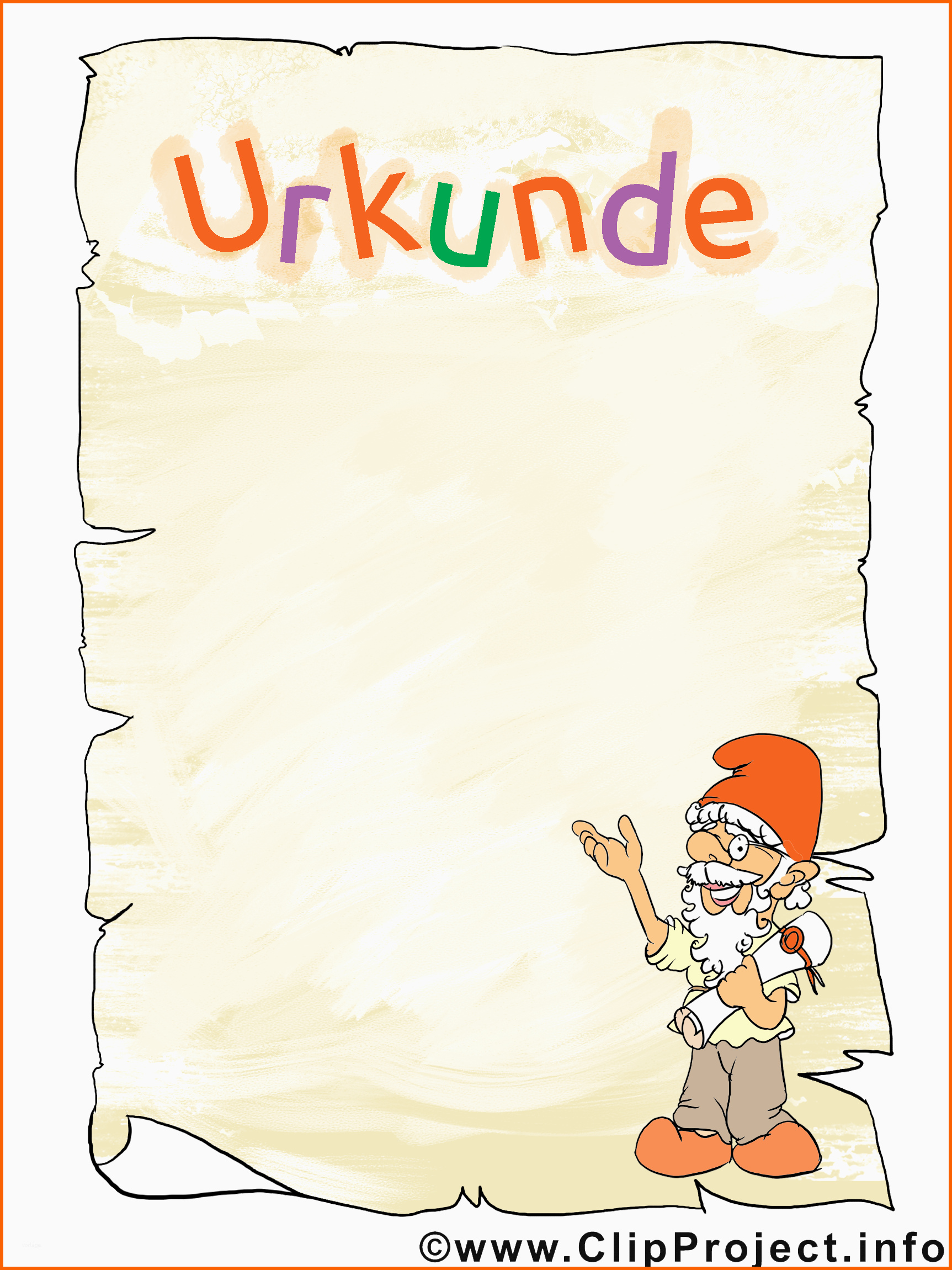Spezialisiert Urkunde