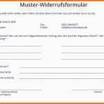 Spezialisiert Widerrufsformular Vorlage Word Elegant Widerruf