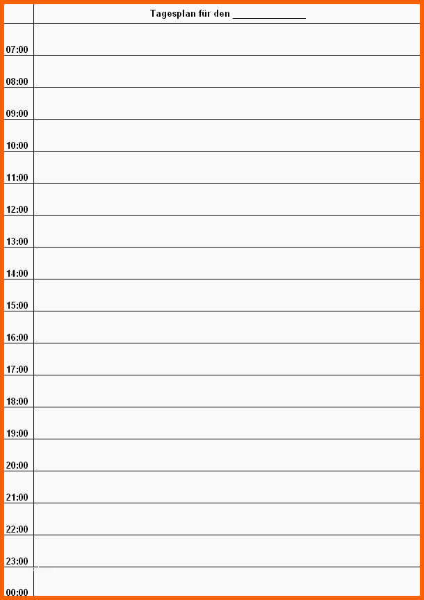 Spezialisiert Wochenplan