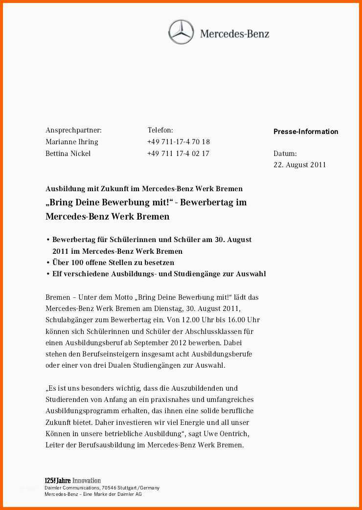 Tolle 11 Motivationsschreiben Daimler Muster
