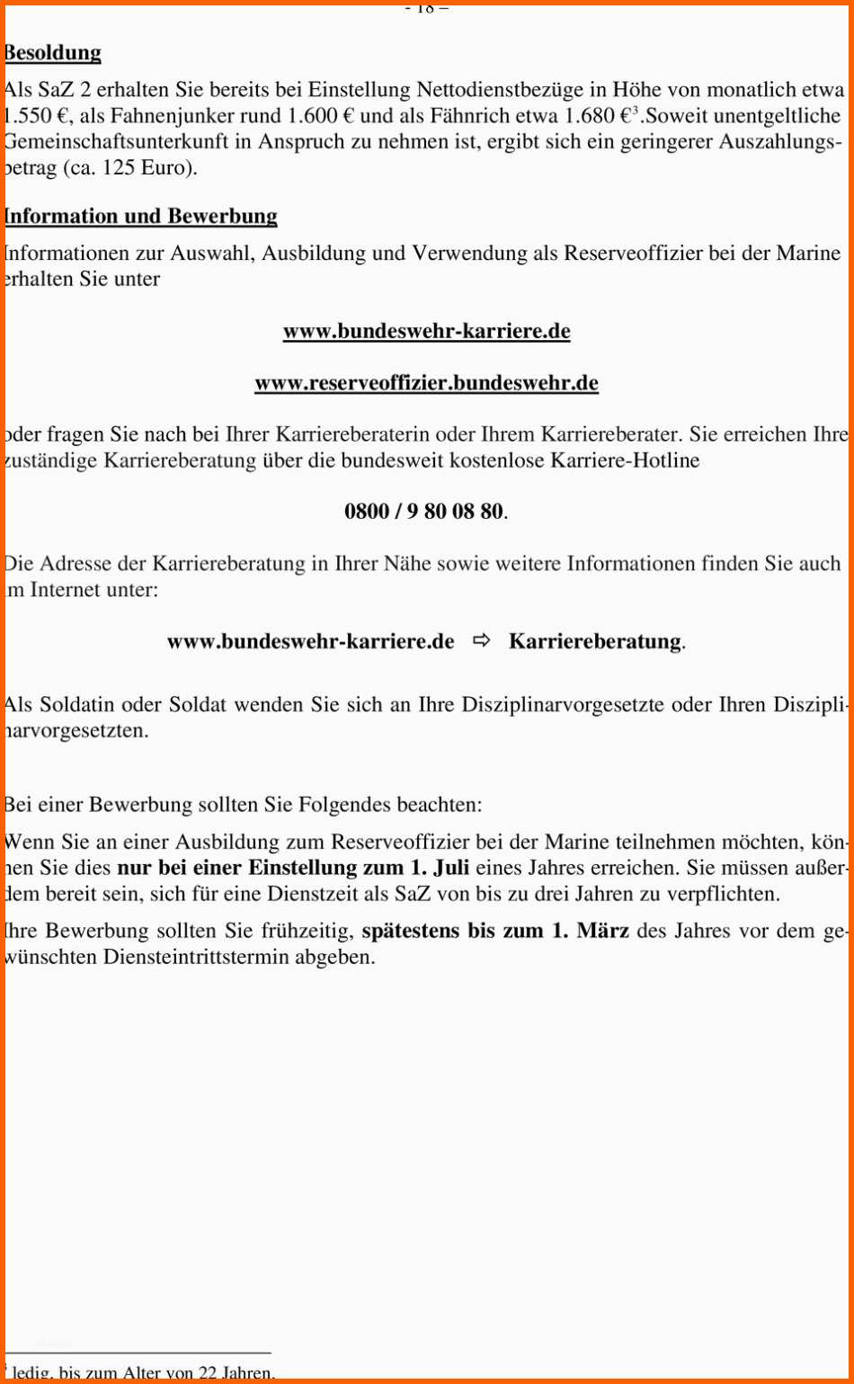 Tolle 20 Bundeswehr Bewerbung Vorlage