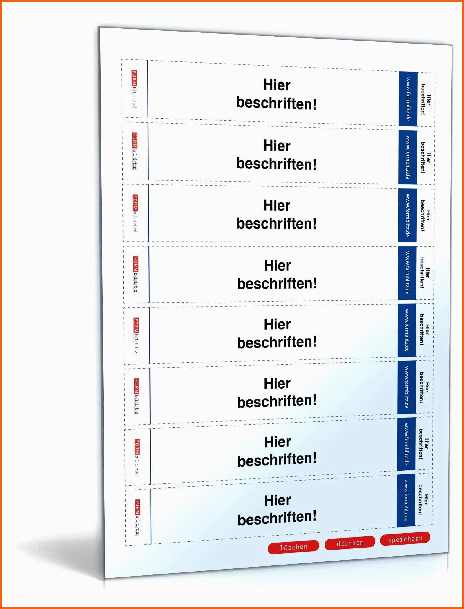 Tolle 20 ordnerrücken Beschriften Vorlage