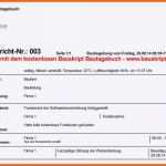 Tolle Bautagebuch Vorlage