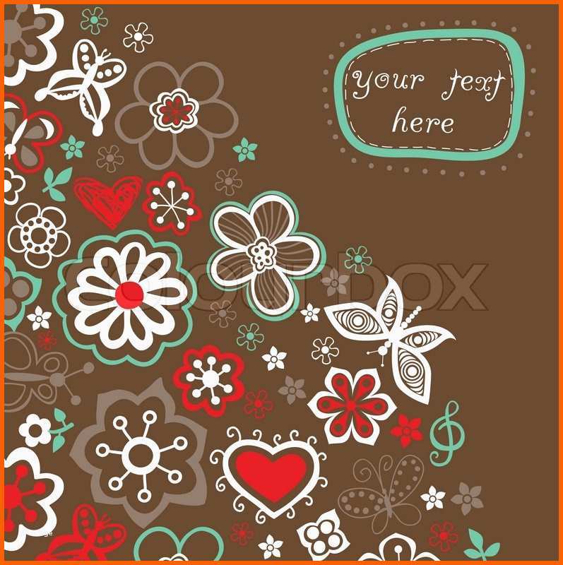 Tolle Blumen Hintergrund sommer thema Grußkarte Template
