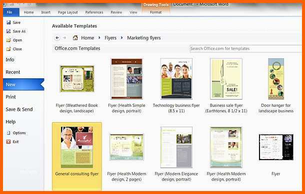 Tolle Brochure Templates On Microsoft Word 2010 Flyer Vorlage