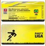 Tolle Einladungskarten Geburtstag Als Fussball Ticket