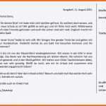 Tolle Englisch Brief Schreiben Muster Schule