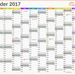 Tolle Excel Kalender 2017 Kostenlos