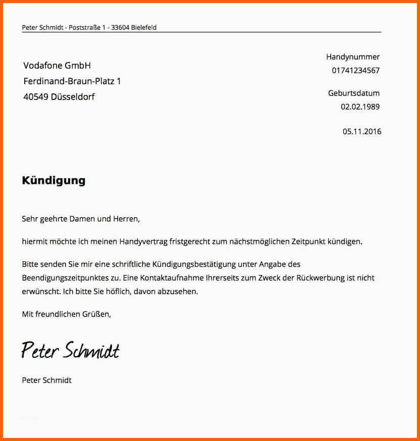 Tolle Fitnessvertrag Kündigen Vorlage Elegant Mobil Debitel