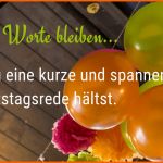 Tolle Geburtstag Dankesrede