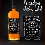 Tolle Geburtstags Whiskey Etikett Personalisiertes