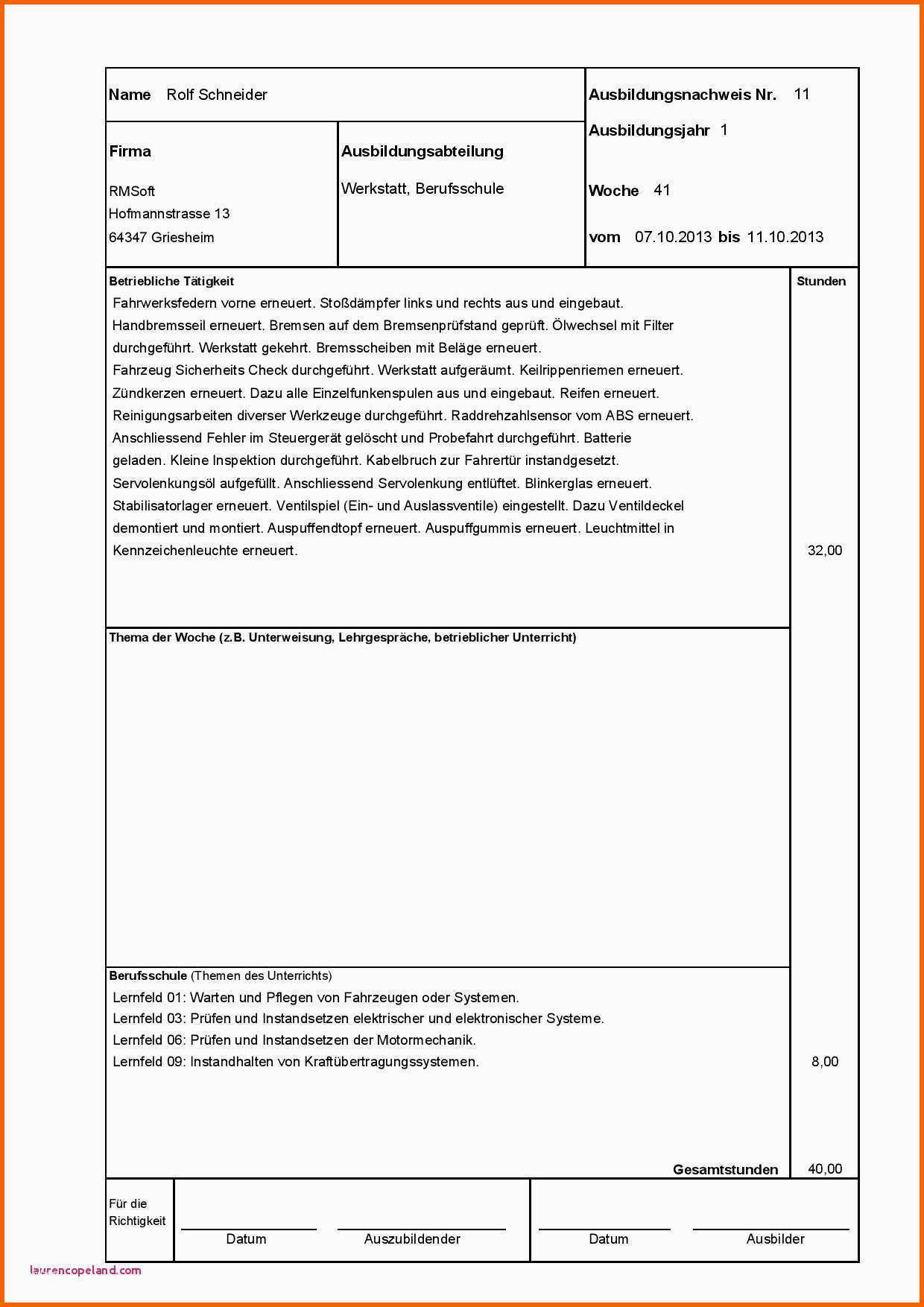 Tolle Ihk Berichtsheft Vorlage Nrw Die Erstaunliche Berichtsheft