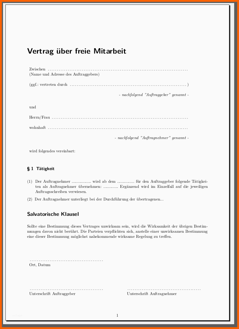 Tolle Latex Vorlage Für Verträge – Meinnoteblog S Blog