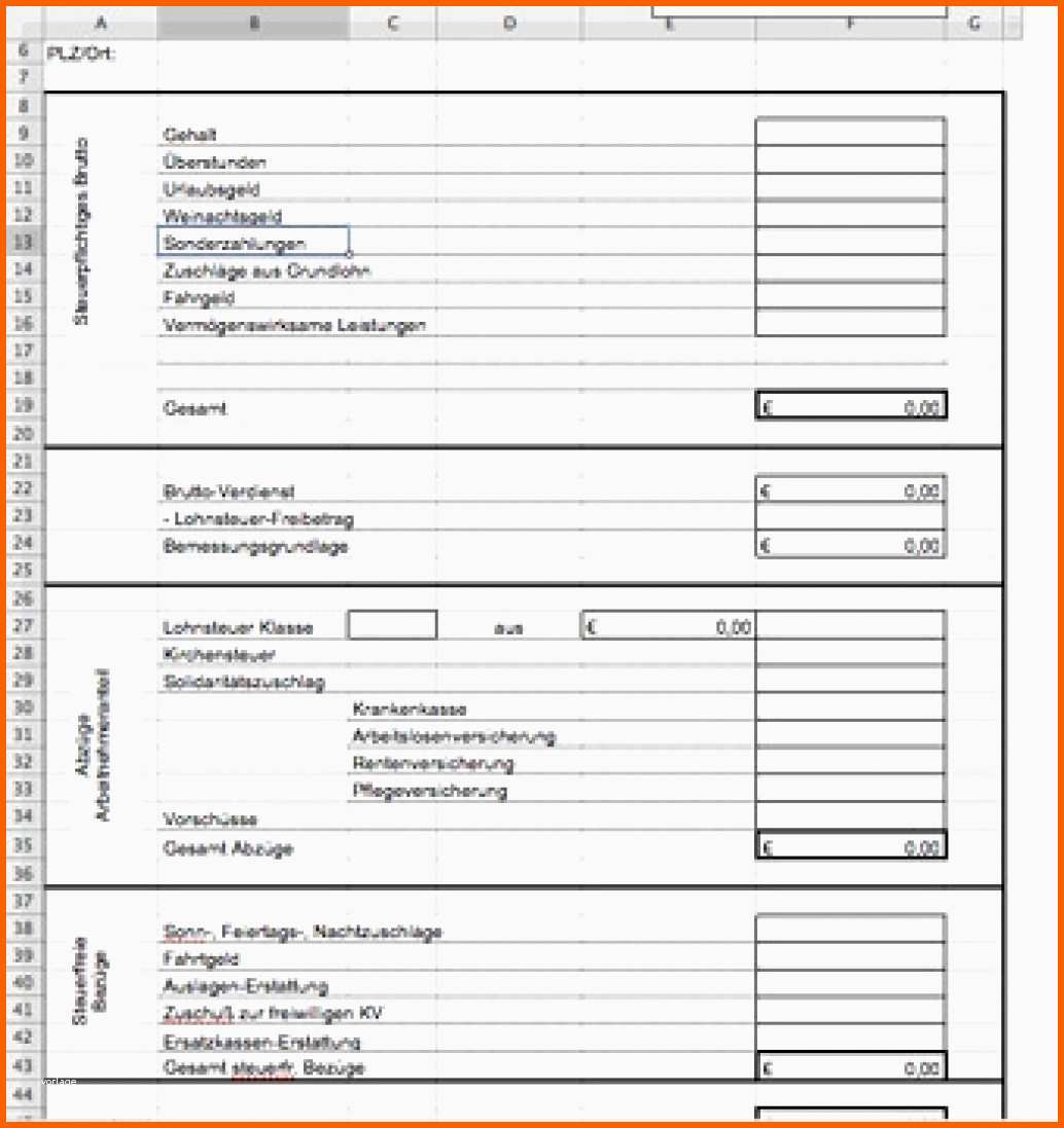 Tolle Lohnabrechnung Muster Excel Kostenlos Mit Different 15