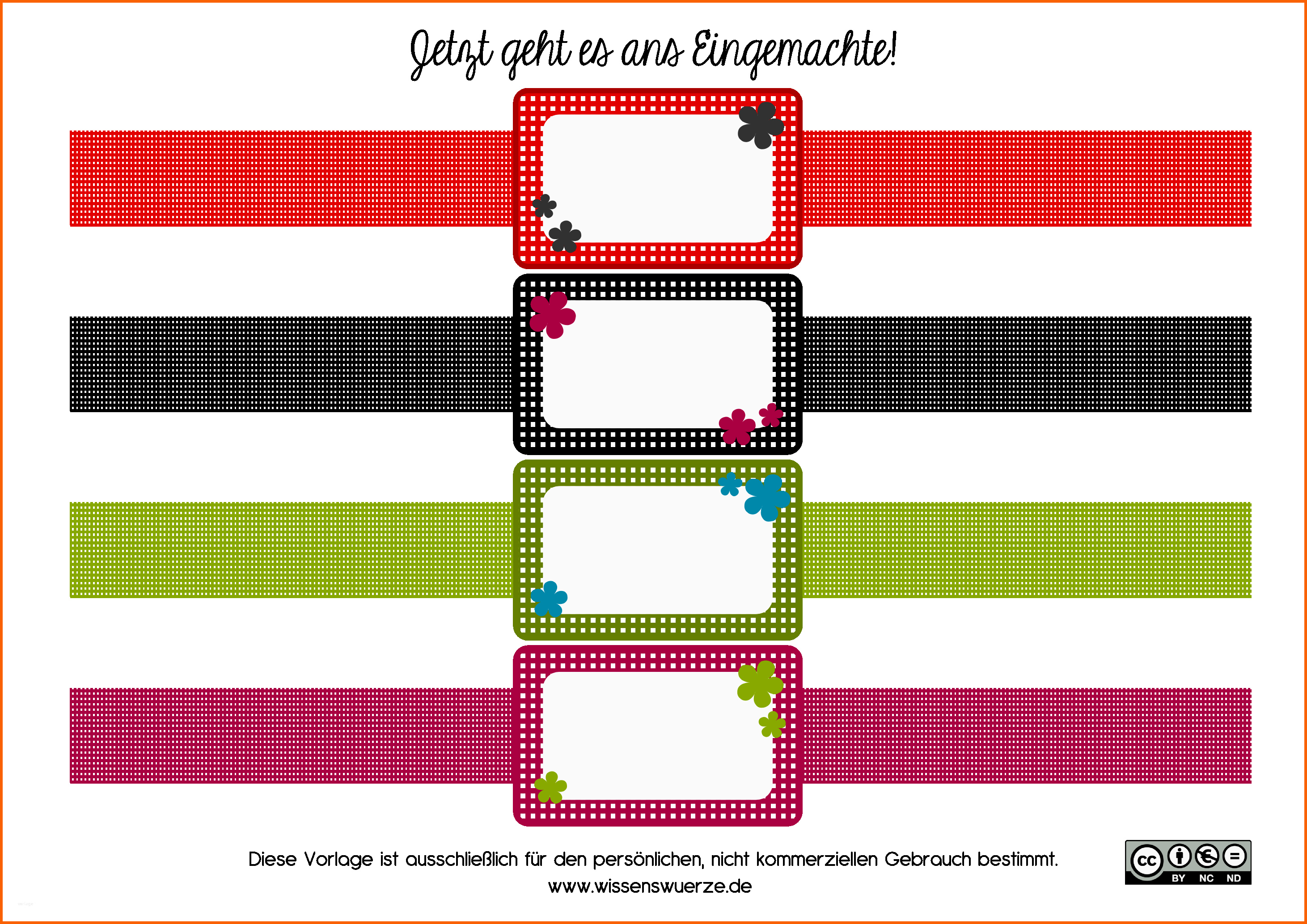 Tolle Marmeladenzeit Juchu Gratis Etiketten Set