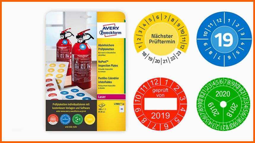 Tolle Prüfplaketten Zum Individuellen Gestalten