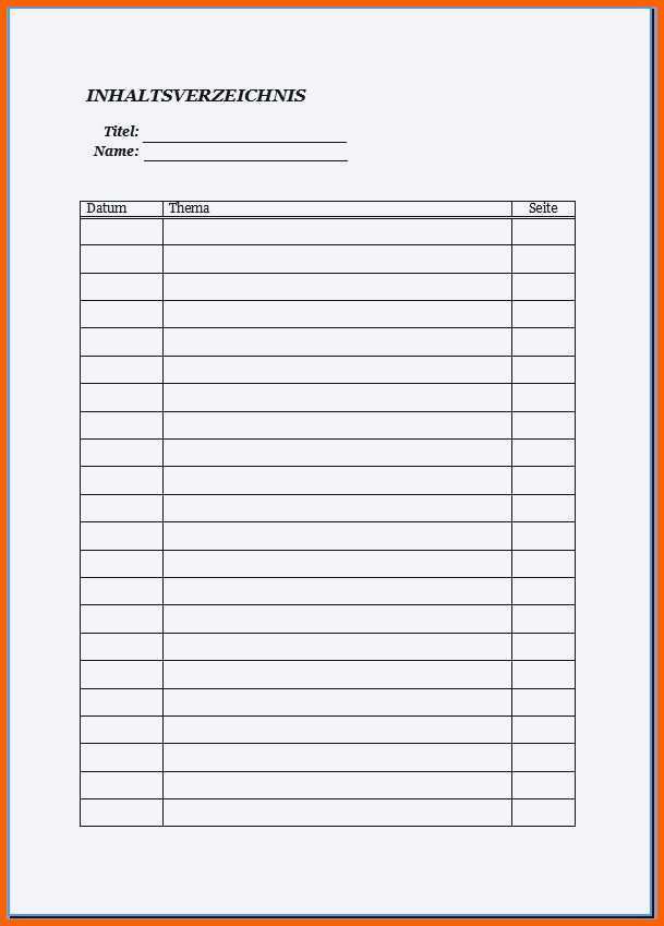 Tolle Register ordner Vorlage Muster Und Vorlageregister ordner