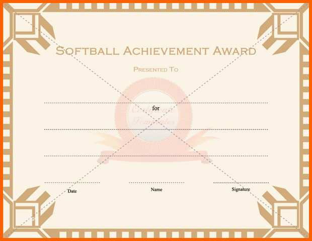 Tolle softball Achievement Award