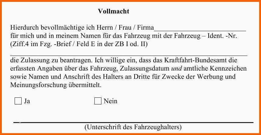 Tolle Vollmacht Kfz Anmeldung Vorlage Schön Datenkrake Kfz