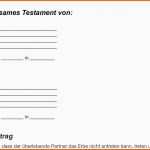 Tolle Vorlage Testament Alleinerbe Süß Testament Muster • Wie