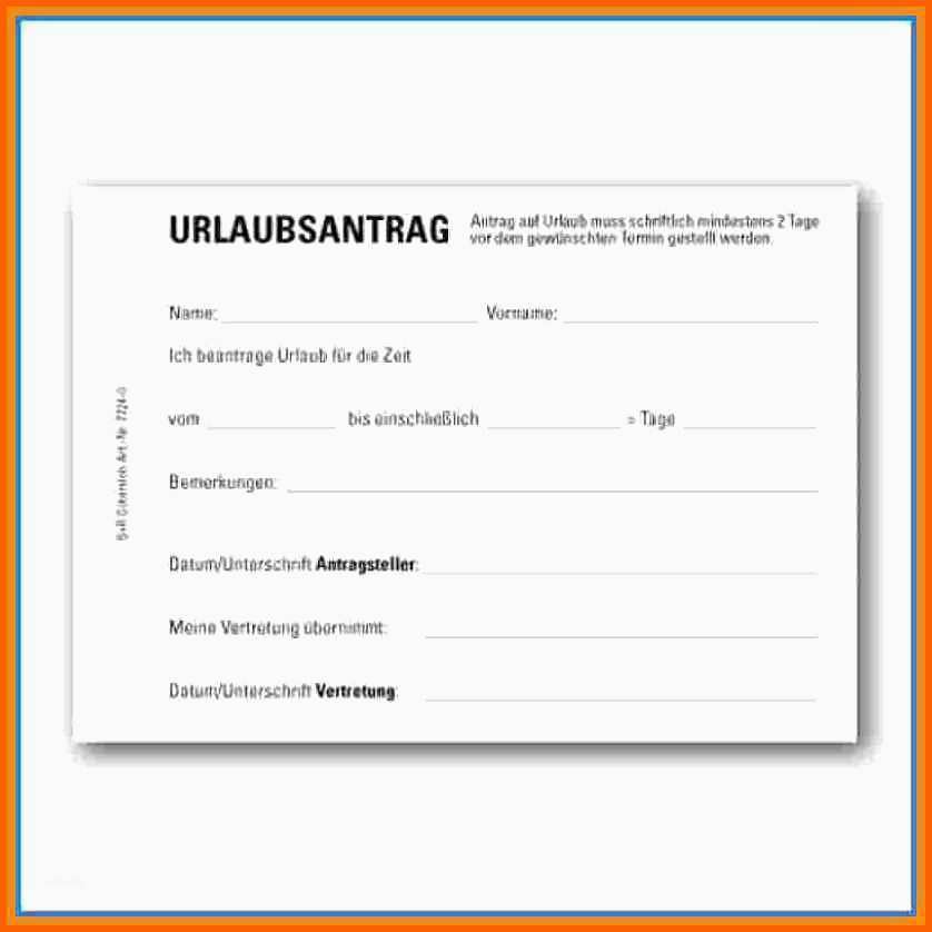 vorlage urlaubsantrag niedliche 9 urlaubszettel vorlage