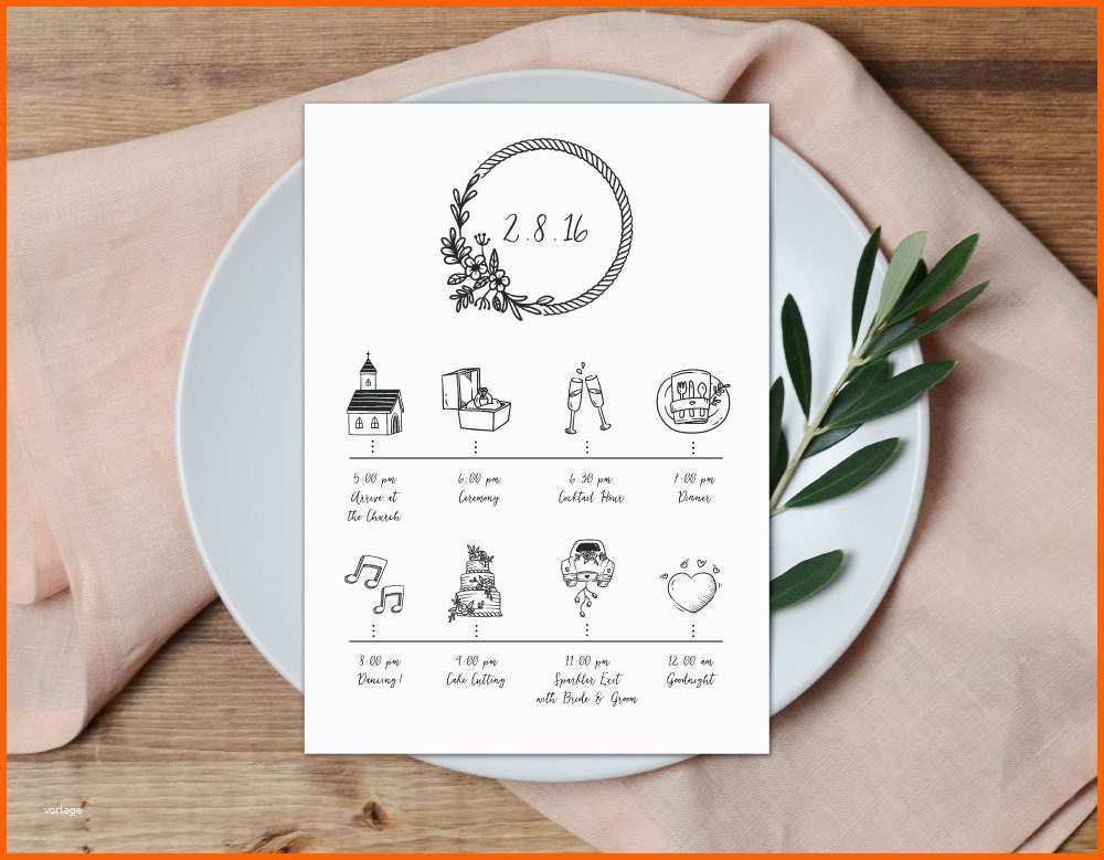 Tolle Zeitplan Für Veranstaltungen Hochzeitsprogramm Hochzeit