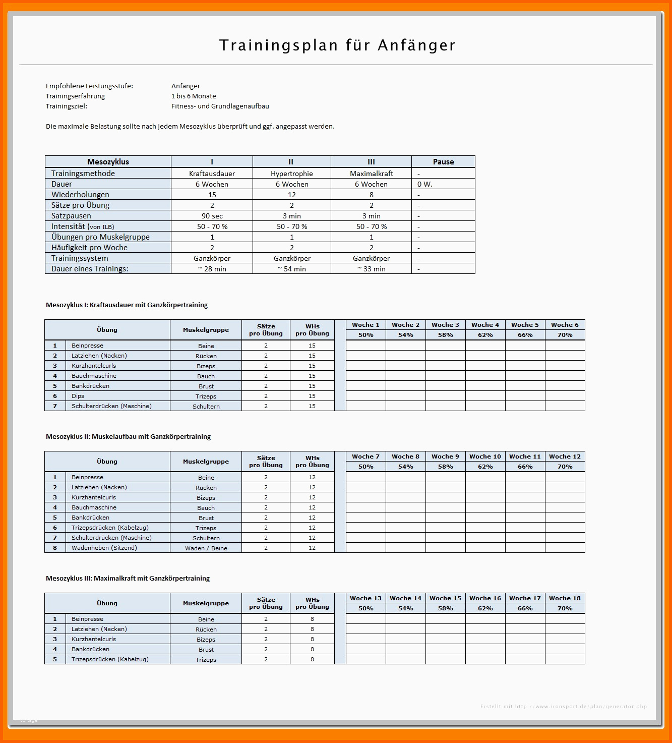 Überraschen 11 Trainingsplan Pferd Vorlage