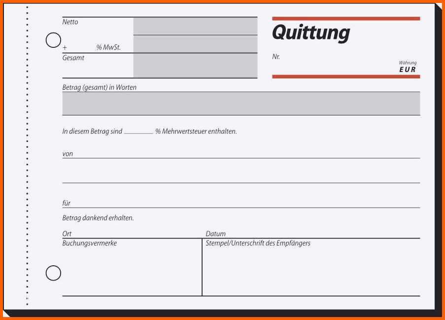 Überraschen 13 Quittung Anzahlung