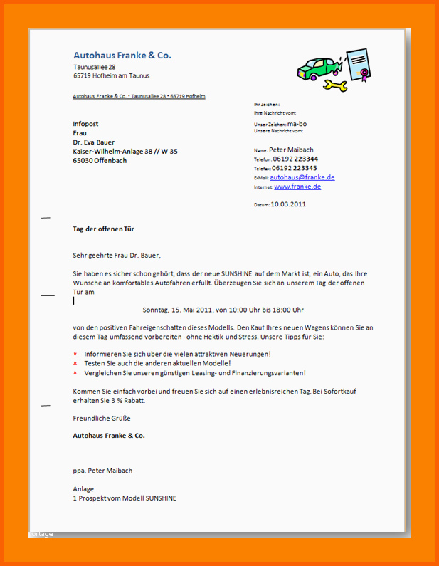 Überraschen 15 Aufbau Geschäftsbrief Din 5008