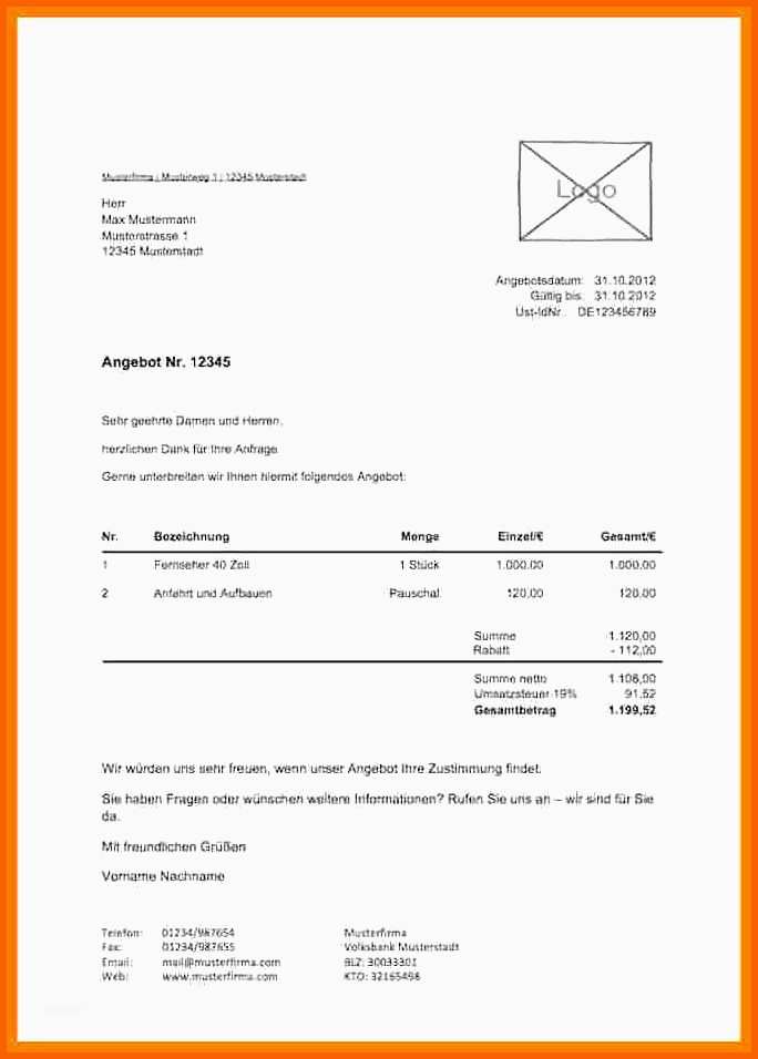 Überraschen 8 Handwerkerrechnung Muster Vorlage