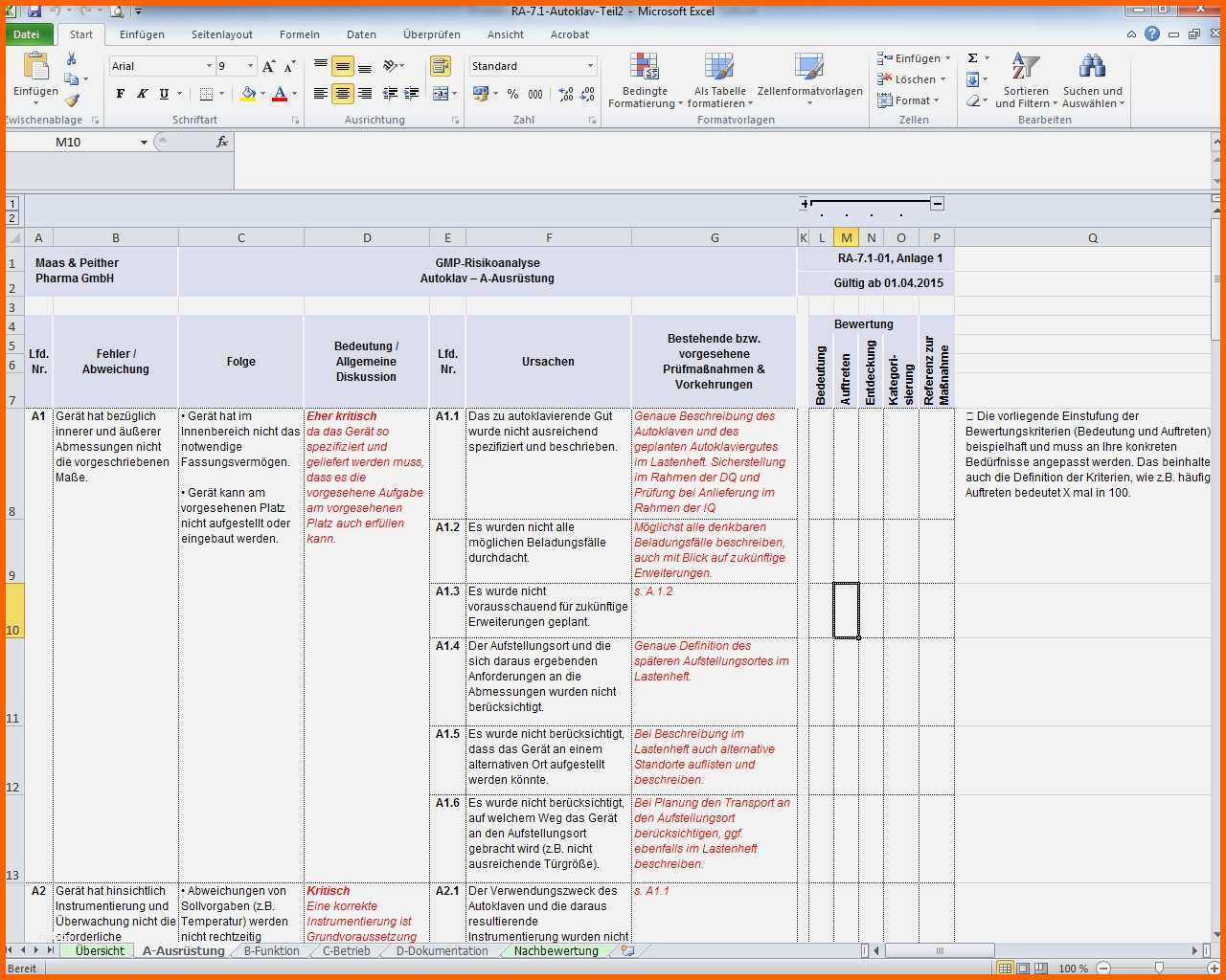 Überraschen 9 Abc Analyse Excel Vorlage