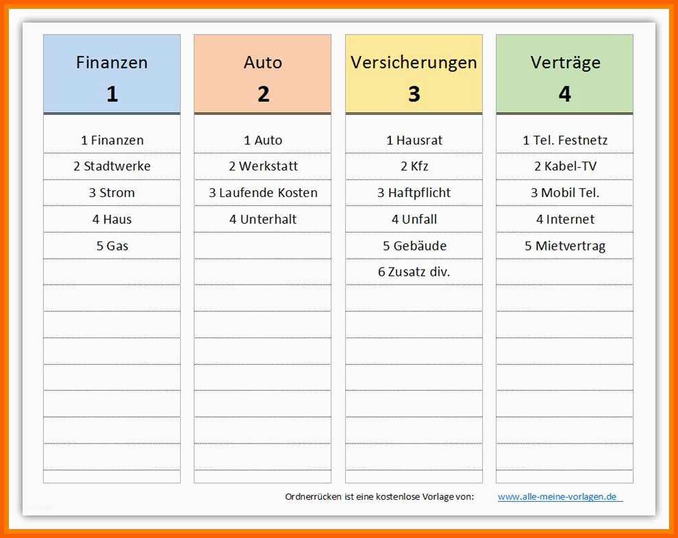 Überraschen 9 ordner Etiketten Vorlage