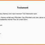 Überraschen Besten Der Testament Muster Alleinerbe