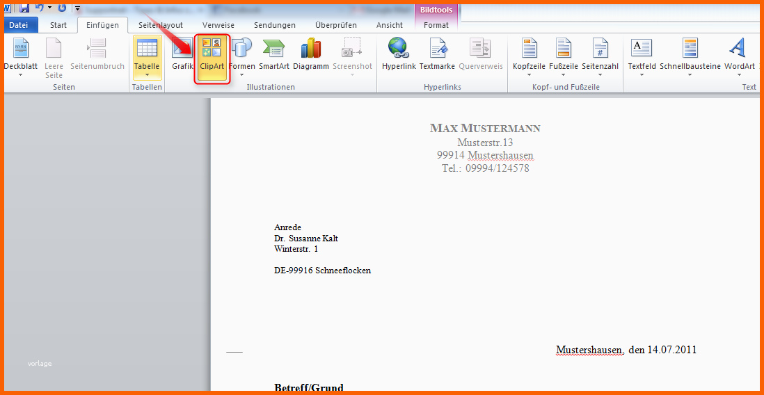 briefkopf mit microsoft word erstellen 2