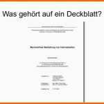 Überraschen Deckblatt Hausarbeit Vorlage Erstaunlich 9 Aufbau