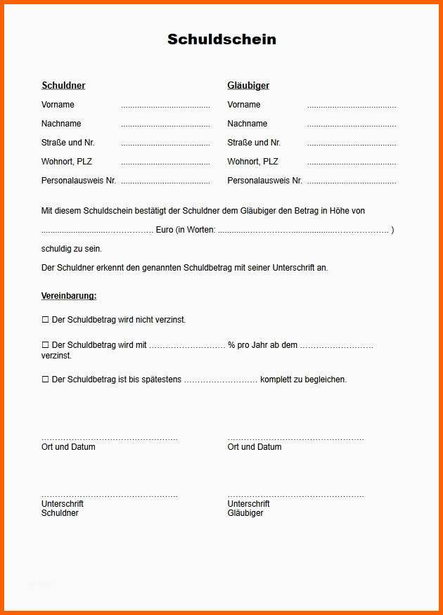 Überraschen Die Besten 25 Schuldschein Ideen Auf Pinterest