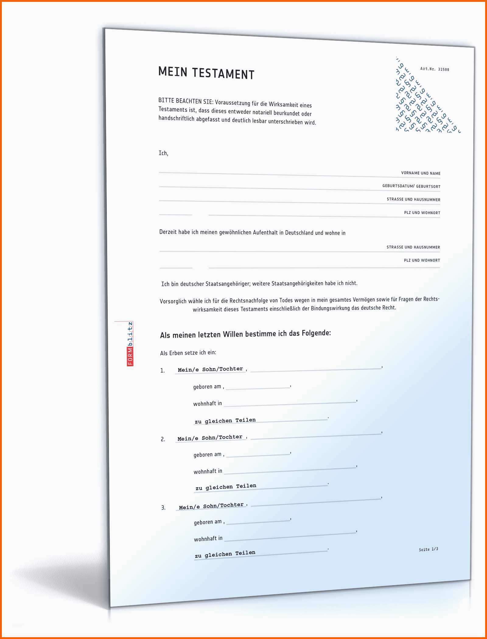 Überraschen Die Fabelhaften Berliner Testament Vorlage Kostenlos Pdf