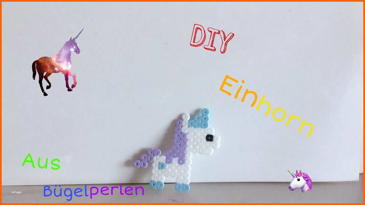Überraschen Diy Einhorn Aus Bügelperlen🦄