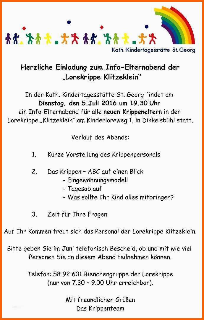 Überraschen Elternbrief Schreiben Vorlage Fabelhaft 05 07 ...