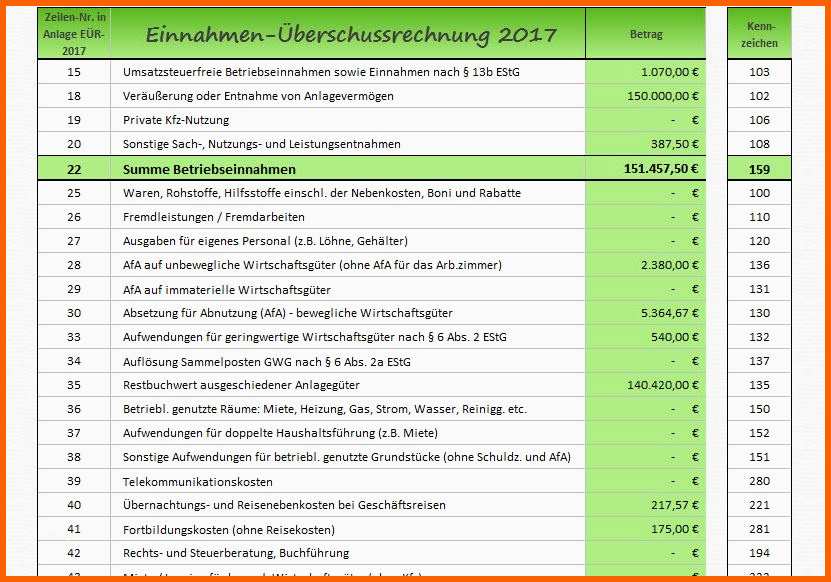 Überraschen Excel Rechner Buchhaltung Und EÜr Für Kleinunternehmer