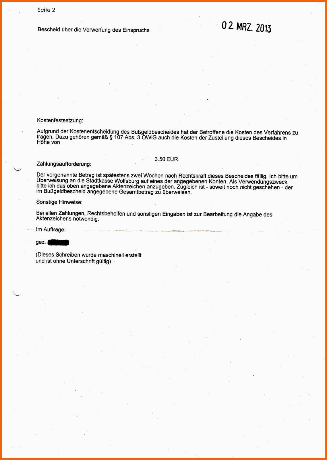 Überraschen Fahrverbot Einspruch Vorlage