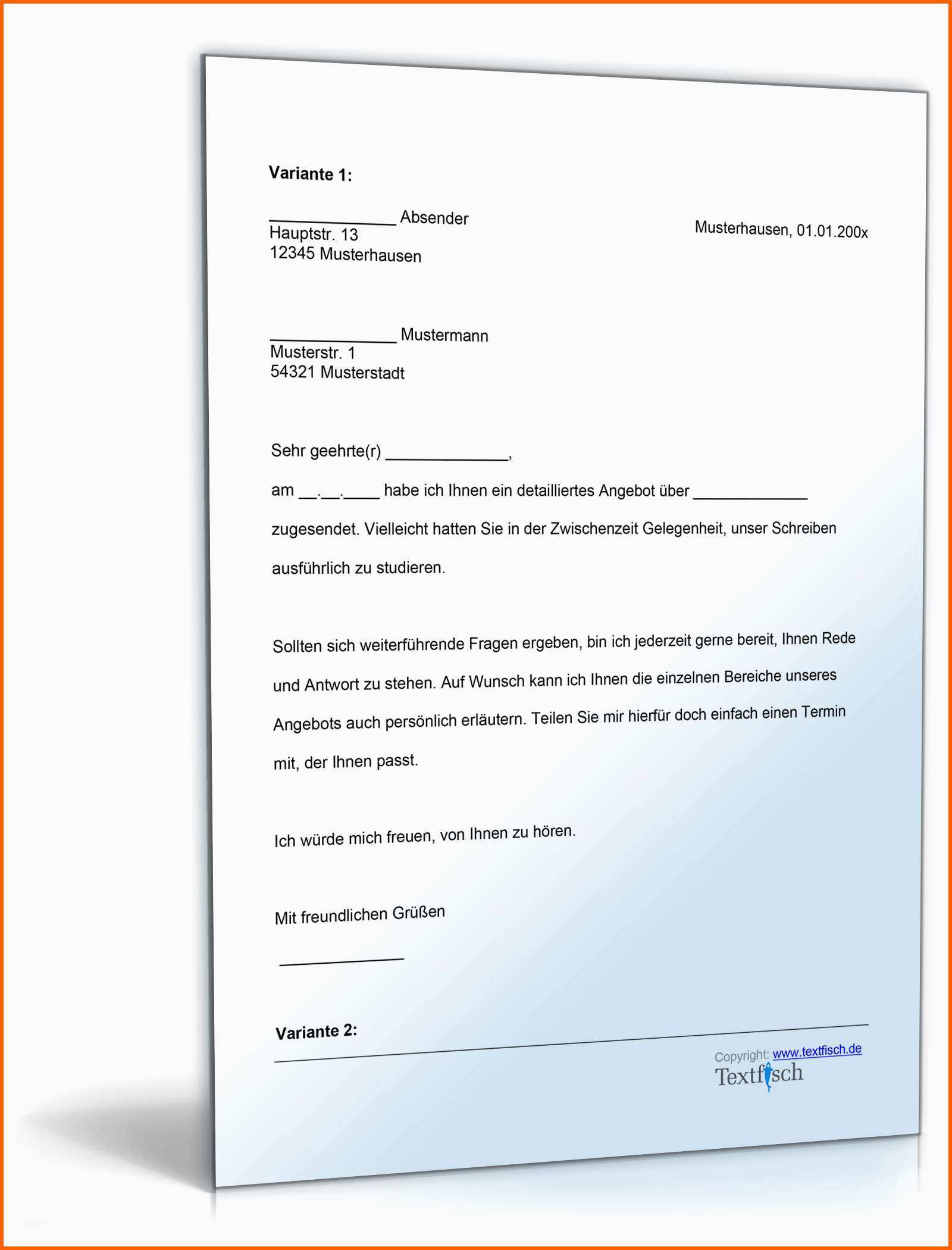 Überraschen Follow Up Schreiben Nach Angebot